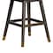 Armen Living Amalie Swivel Bar Stool in Gray Oak Wood Finish with Gray Boucle Fabric 840254332027 - alternate 9